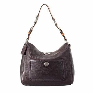 Coach Chelsea Pebbled Leather Turnlock Hobo Handbag